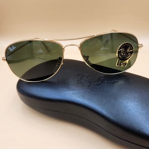 Ray-ban Cockpit Sunglasses Polished Gold